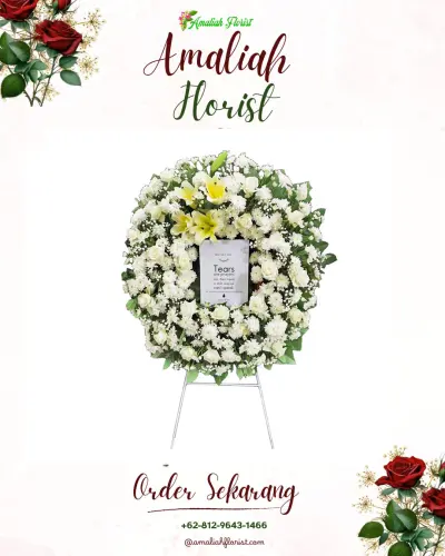 Krans Bunga Duka Cita di Dukuhjati Kidul